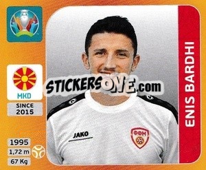 Sticker Enis Bardhi - UEFA Euro 2020 Tournament Edition. 678 Stickers version n. 300 - Panini