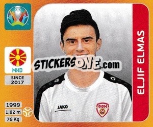 Sticker Eljif Elmas - UEFA Euro 2020 Tournament Edition. 678 Stickers version - Panini
