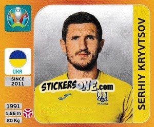 Sticker Serhiy Kryvtsov - UEFA Euro 2020 Tournament Edition. 678 Stickers version - Panini