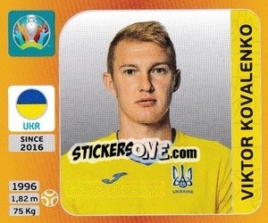 Cromo Viktor Kovalenko - UEFA Euro 2020 Tournament Edition. 678 Stickers version - Panini