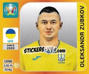 Sticker Oleksandr Zubkov - UEFA Euro 2020 Tournament Edition. 678 Stickers version n. 340 - Panini