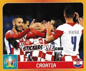 Sticker Group D. Croatia - UEFA Euro 2020 Tournament Edition. 678 Stickers version - Panini