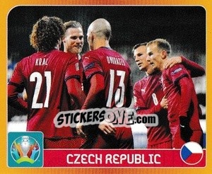 Figurina Group D. Czech Republic - UEFA Euro 2020 Tournament Edition. 678 Stickers version - Panini