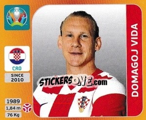 Figurina Domagoj Vida - UEFA Euro 2020 Tournament Edition. 678 Stickers version - Panini