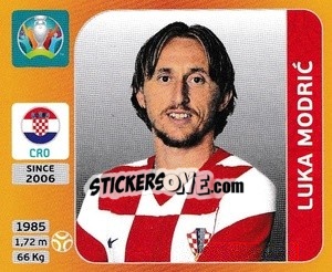 Sticker Luka Modric - UEFA Euro 2020 Tournament Edition. 678 Stickers version n. 360 - Panini