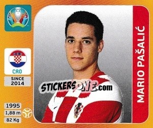 Sticker Mario Pašalic - UEFA Euro 2020 Tournament Edition. 678 Stickers version - Panini