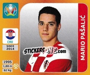 Figurina Mario Pašalic - UEFA Euro 2020 Tournament Edition. 678 Stickers version - Panini