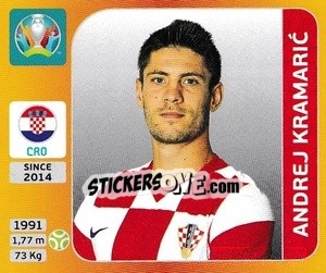 Sticker Andrej Kramaric - UEFA Euro 2020 Tournament Edition. 678 Stickers version - Panini
