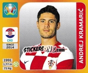 Cromo Andrej Kramaric - UEFA Euro 2020 Tournament Edition. 678 Stickers version - Panini