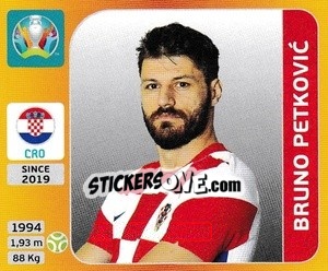 Sticker Bruno Petkovic - UEFA Euro 2020 Tournament Edition. 678 Stickers version - Panini