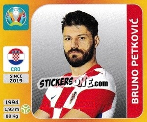 Sticker Bruno Petkovic - UEFA Euro 2020 Tournament Edition. 678 Stickers version n. 366 - Panini