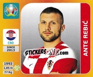 Sticker Ante Rebic - UEFA Euro 2020 Tournament Edition. 678 Stickers version - Panini
