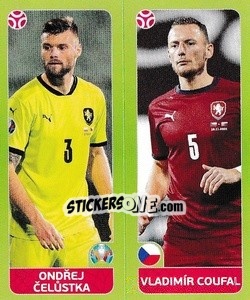 Sticker Ondřej Celůstka / Vladimír Coufal - UEFA Euro 2020 Tournament Edition. 678 Stickers version - Panini