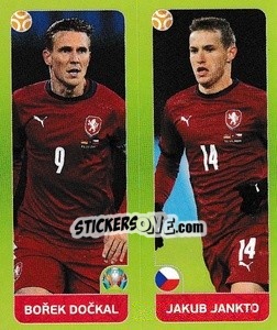 Sticker Bořek Dockal / Jakub Jankto - UEFA Euro 2020 Tournament Edition. 678 Stickers version n. 377 - Panini