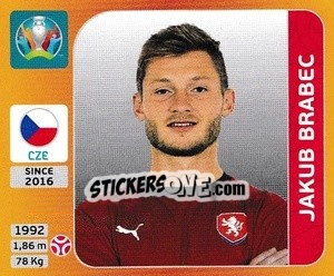 Figurina Jakub Brabec - UEFA Euro 2020 Tournament Edition. 678 Stickers version - Panini