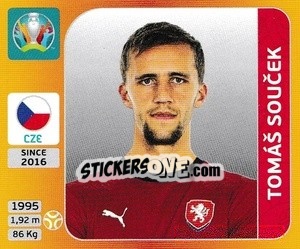 Figurina Tomáš Soucek - UEFA Euro 2020 Tournament Edition. 678 Stickers version - Panini