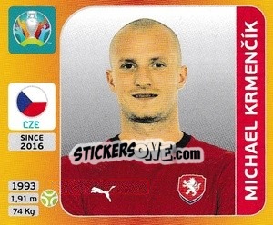 Sticker Michael Krmencík - UEFA Euro 2020 Tournament Edition. 678 Stickers version - Panini