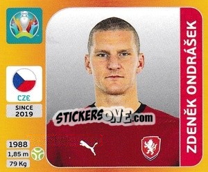 Sticker Zdeněk Ondrášek - UEFA Euro 2020 Tournament Edition. 678 Stickers version n. 398 - Panini