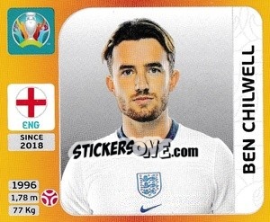 Sticker Ben Chilwell - UEFA Euro 2020 Tournament Edition. 678 Stickers version - Panini