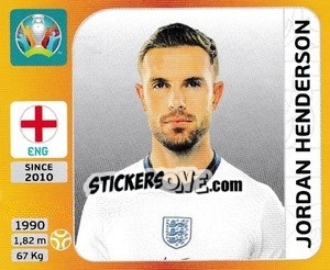 Sticker Jordan Henderson - UEFA Euro 2020 Tournament Edition. 678 Stickers version - Panini