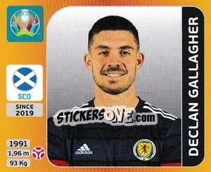 Sticker Declan Gallagher - UEFA Euro 2020 Tournament Edition. 678 Stickers version - Panini