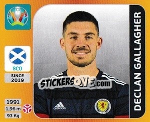 Sticker Declan Gallagher - UEFA Euro 2020 Tournament Edition. 678 Stickers version n. 438 - Panini
