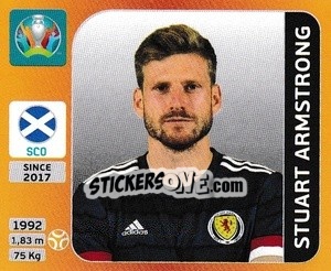 Sticker Stuart Armstrong - UEFA Euro 2020 Tournament Edition. 678 Stickers version n. 444 - Panini