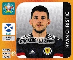 Sticker Ryan Christie - UEFA Euro 2020 Tournament Edition. 678 Stickers version n. 445 - Panini