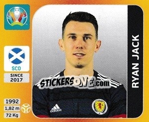 Sticker Ryan Jack - UEFA Euro 2020 Tournament Edition. 678 Stickers version - Panini