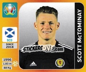 Figurina Scott McTominay - UEFA Euro 2020 Tournament Edition. 678 Stickers version - Panini
