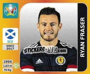 Sticker Ryan Fraser - UEFA Euro 2020 Tournament Edition. 678 Stickers version - Panini