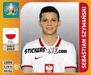 Sticker Sebastian Szymański - UEFA Euro 2020 Tournament Edition. 678 Stickers version - Panini