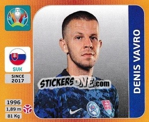 Figurina Denis Vavro - UEFA Euro 2020 Tournament Edition. 678 Stickers version - Panini