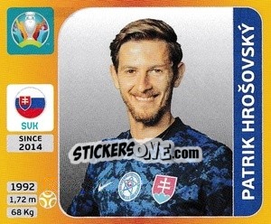 Sticker Patrik Hrošovský - UEFA Euro 2020 Tournament Edition. 678 Stickers version - Panini
