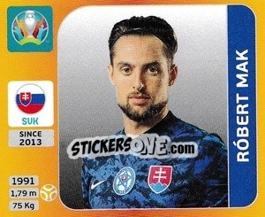 Figurina Róbert Mak - UEFA Euro 2020 Tournament Edition. 678 Stickers version - Panini