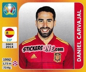 Cromo Daniel Carvajal - UEFA Euro 2020 Tournament Edition. 678 Stickers version - Panini