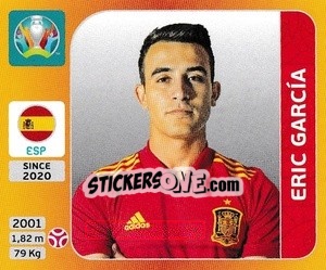 Figurina Eric García - UEFA Euro 2020 Tournament Edition. 678 Stickers version - Panini