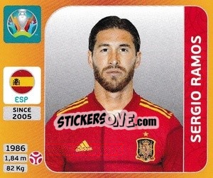 Sticker Sergio Ramos - UEFA Euro 2020 Tournament Edition. 678 Stickers version n. 521 - Panini