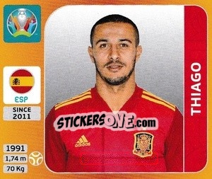 Cromo Thiago - UEFA Euro 2020 Tournament Edition. 678 Stickers version - Panini