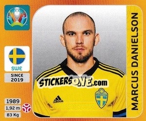 Figurina Marcus Danielson - UEFA Euro 2020 Tournament Edition. 678 Stickers version - Panini