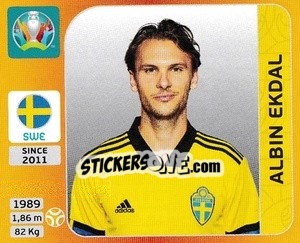 Cromo Albin Ekdal - UEFA Euro 2020 Tournament Edition. 678 Stickers version - Panini