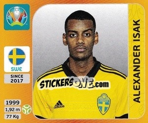 Sticker Alexander Isak - UEFA Euro 2020 Tournament Edition. 678 Stickers version n. 564 - Panini
