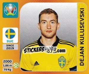 Sticker Dejan Kulusevski - UEFA Euro 2020 Tournament Edition. 678 Stickers version - Panini