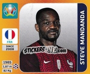 Figurina Steve Mandanda - UEFA Euro 2020 Tournament Edition. 678 Stickers version - Panini