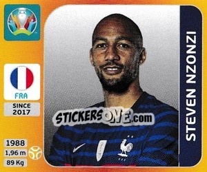 Cromo Steven Nzonzi - UEFA Euro 2020 Tournament Edition. 678 Stickers version - Panini