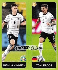 Sticker Joshua Kimmich / Toni Kroos - UEFA Euro 2020 Tournament Edition. 678 Stickers version n. 602 - Panini