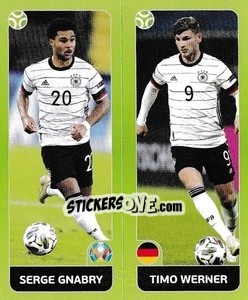 Sticker Serge Gnabry / Timo Werner - UEFA Euro 2020 Tournament Edition. 678 Stickers version n. 603 - Panini