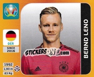 Sticker Bernd Leno - UEFA Euro 2020 Tournament Edition. 678 Stickers version n. 606 - Panini
