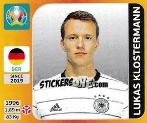 Sticker Lukas Klostermann - UEFA Euro 2020 Tournament Edition. 678 Stickers version - Panini