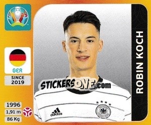Sticker Robin Koch - UEFA Euro 2020 Tournament Edition. 678 Stickers version n. 610 - Panini